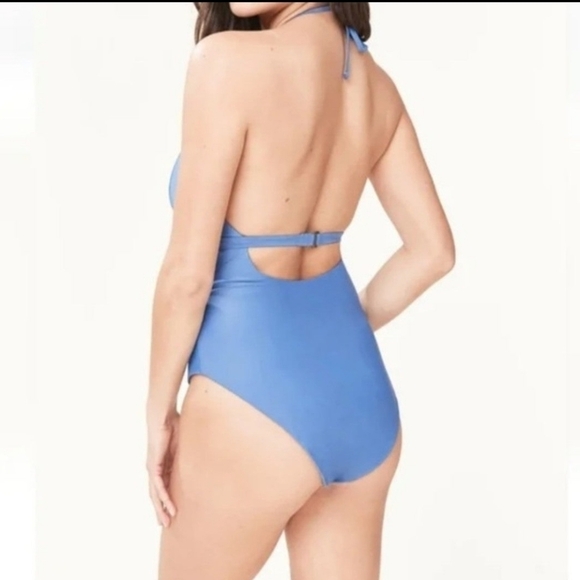 Andie Swim Lagos One Piece Swimsuit XL Blue NWT - Picture 2 of 9